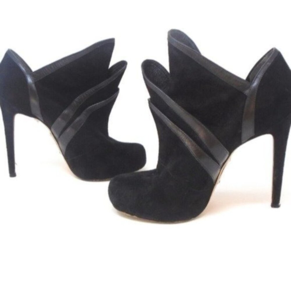 Alejandro Ingelmo Origami Suede Collar Ankle Boot 38 - Picture 2 of 6